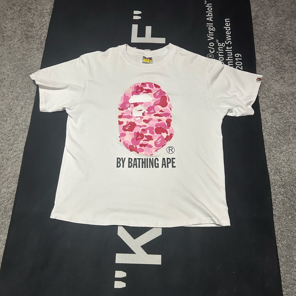 Pink Camo Bape tee, Size XL